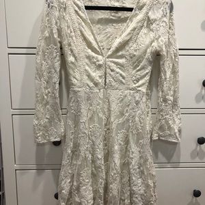 White lace dress